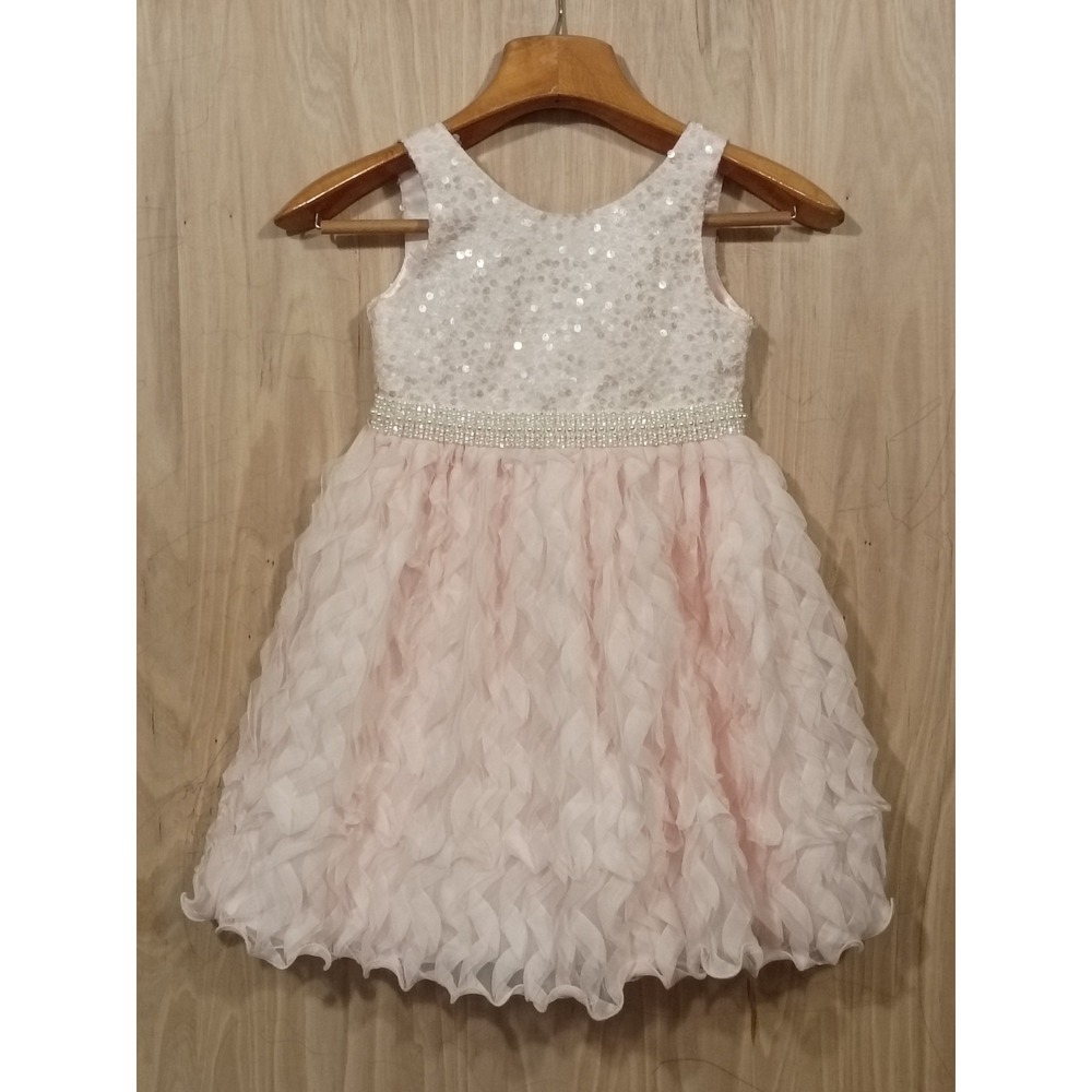 Couture Princess Pink Dress With Pearls And Rhinestones Size 6x/7.